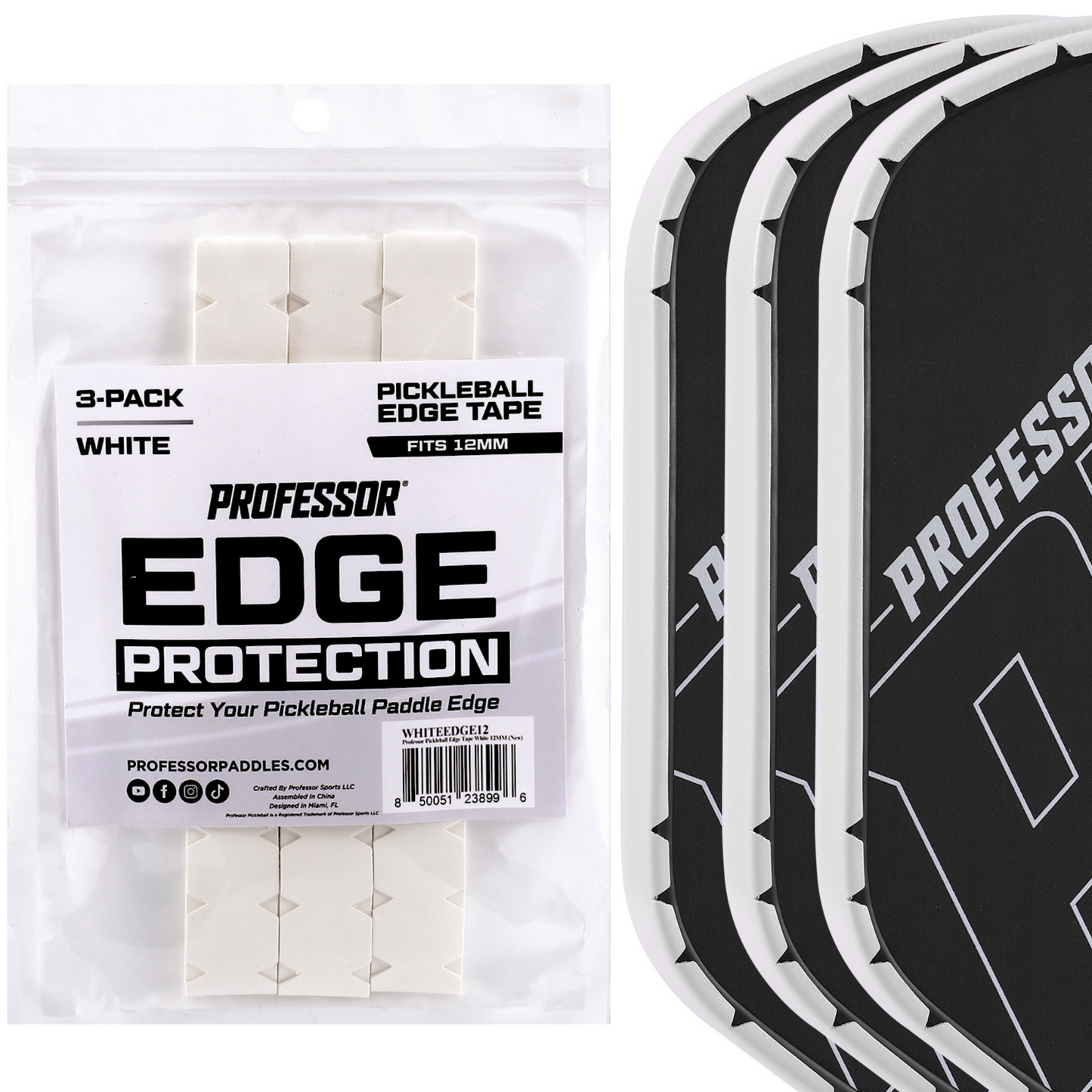 Professor Pickleball Edge Guard Tape – Pickleball Paddle Edge Tape for Ultimate Protection