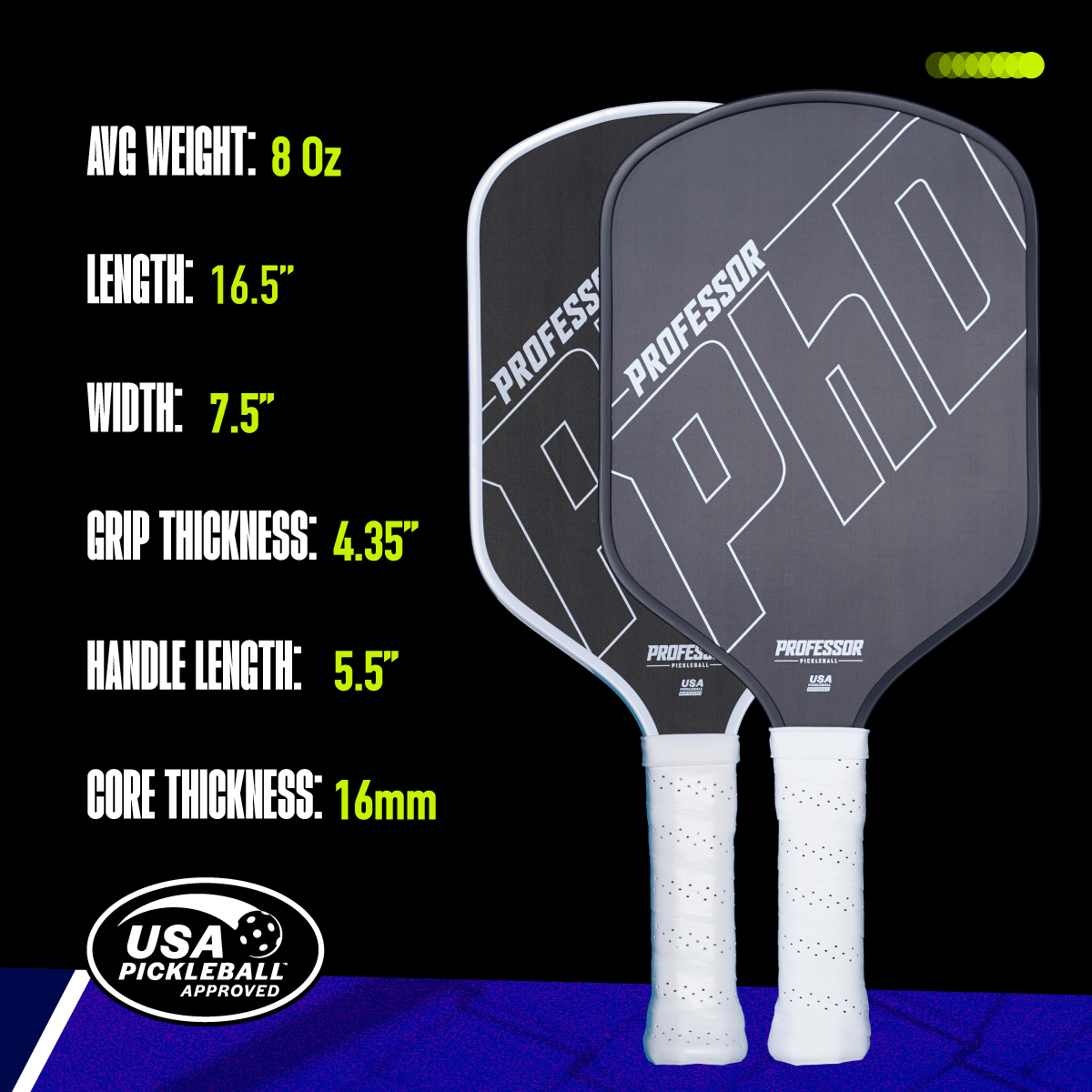 PhD 16MM Raw Carbon Super Spin Paddle