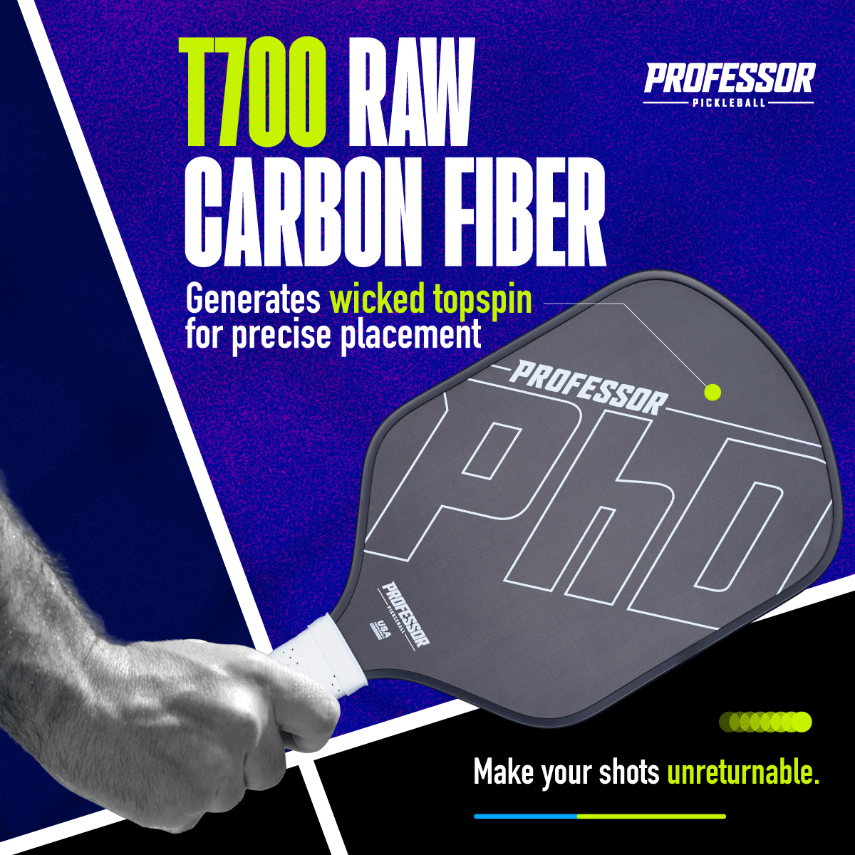 PhD 16MM Raw Carbon Super Spin Paddle