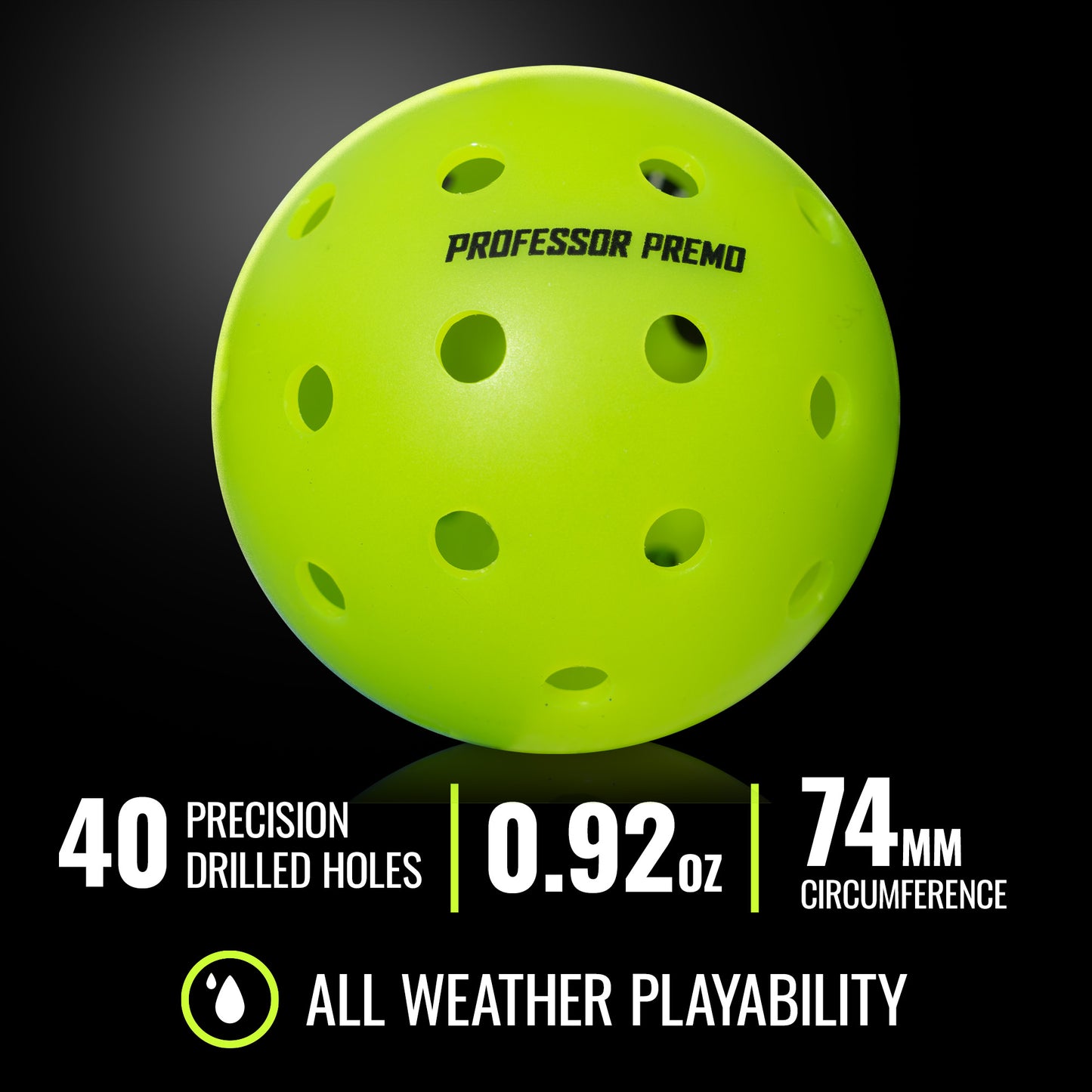 PREMO40 Pro-Grade Outdoor Pickleball Balls