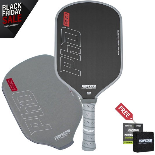 PhD PRO 16MM Raw Carbon Thermoformed Paddle + Free Cover