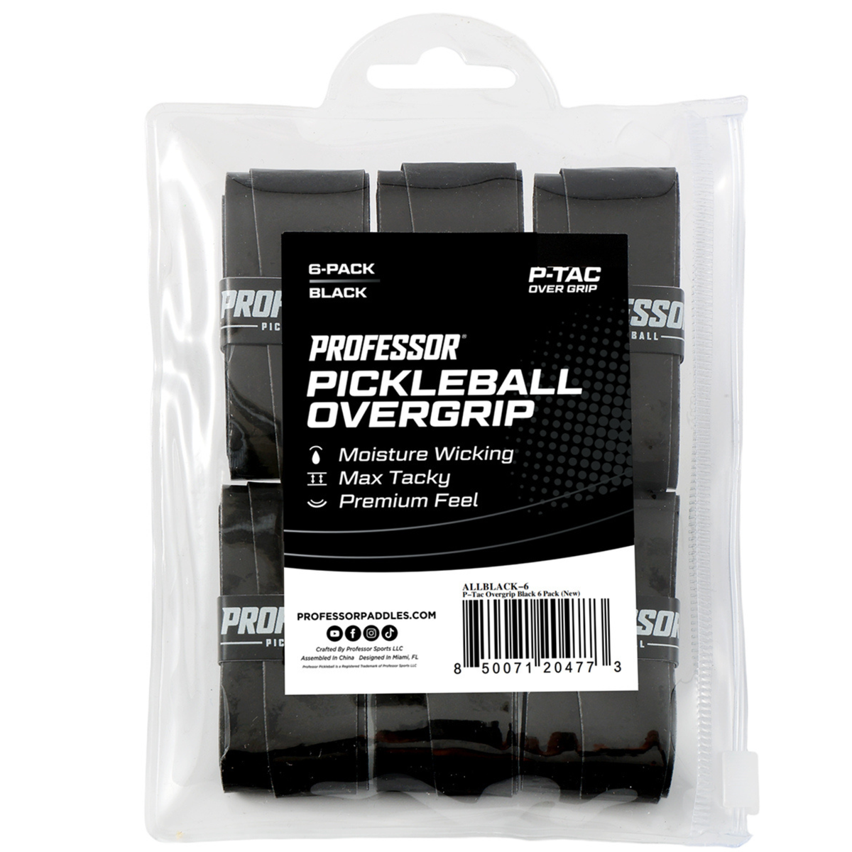Professor P-Tac Pickleball Paddle Overgrips